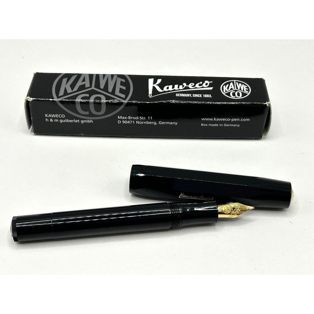 Kaweco Sport Fountain Pen Black Medium (M) Nib - New Never Used